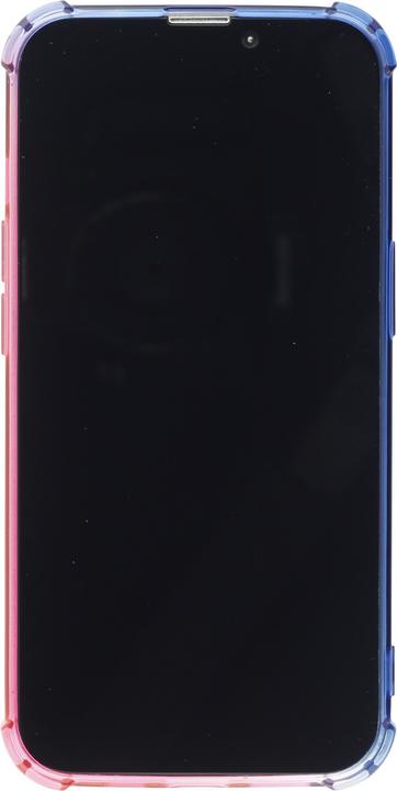 Actual product image PhoneLook Cover Rubber Bumper Rainbow with extra protection for corners Antishock bleu (Apple iPhone 15)