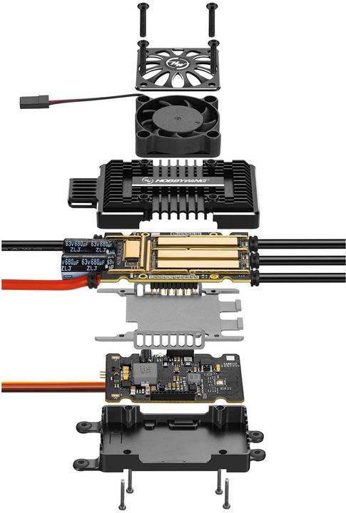 Produktbild Hobbywing Platinum Pro 180A HV Regler V5 6-14s, 10 A BEC