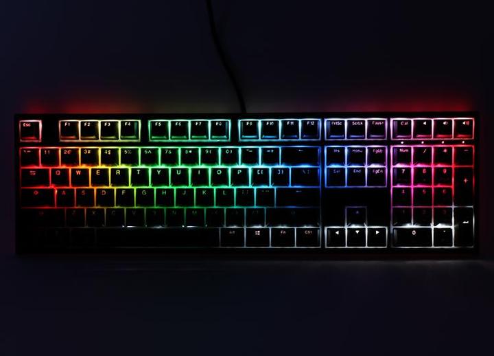 Produktbild Ducky ONE 2 Backlit PBT Gaming Tastatur, MX-Brown, RGB LED (DE, Kabelgebunden)