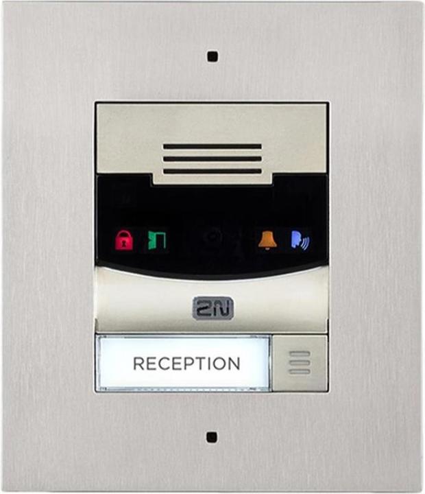 Produktbild 2N IP Türstation IP Solo ohne Kamera, Wandmontage, silber (Ethernet, Kabelgebunden)