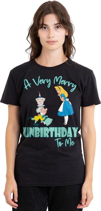 Immagine prodotto Alice In Wonderland Very Merry Unbirthday To Me Maglietta Adulto Unisex (M)