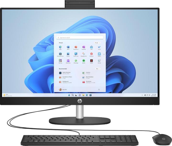 Productafbeelding HP AIO 27-cr0002nc/27"" IPS FHD AG/Core i3-1315U/16GB/1TB SSD/Intel Graphics/4xUSB/1xHDMI/RJ45/WI (Intel Core i3-1315U, 16 GB, 1000 GB, Intel UHD Graphics)