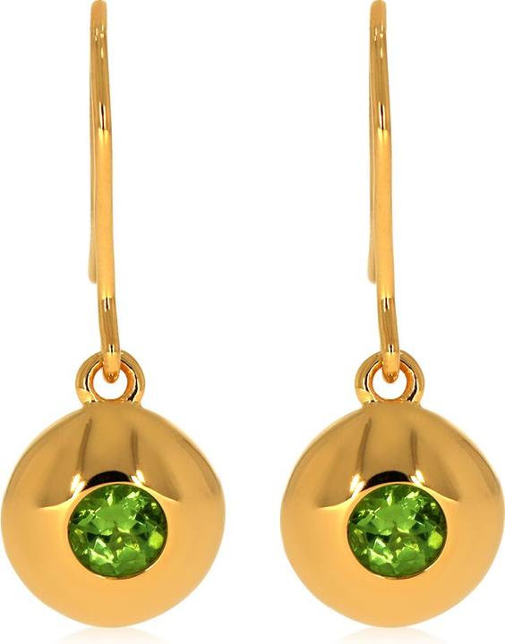 Image du produit Xen Boucles d'oreilles avec péridot env. 0,6 ct. plaqué or (Argent sterling 925)
