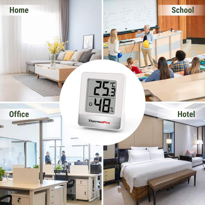 Produktbild ThermoPro 4er-Set Raumthermometer TP49W-4