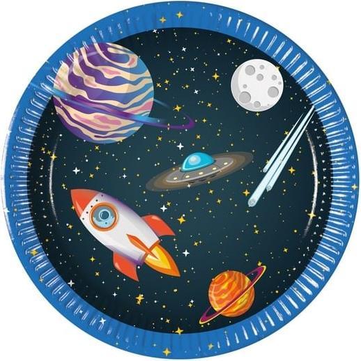 Produktbild GoDan Rocket Space Pappteller 20cm 8 Stk