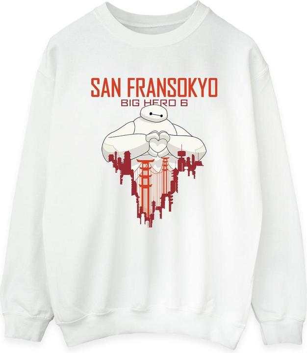 Disney Big Hero 6 Baymax San Fransokyo Heart Sweatshirt (M)