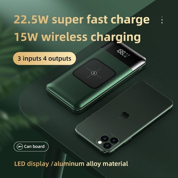 Actual product image Novidarte POWERBANK WIRELESS SPACE-X - 10'000 mAh (10000 mAh, 22.50 W)
