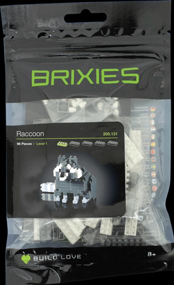 Actual product image Brixies Raccoon