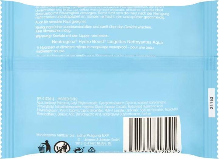 Immagine prodotto Neutrogena Salviette per la pulizia dell'acqua (Panni pulizia, 0 ml)