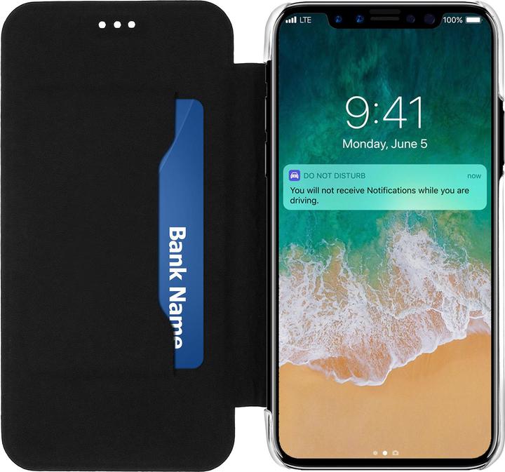 Actual product image Akashi Flip-Schutzhülle Brieftasche mit Kartenfach iPhone X – – Paris mon Amour (Apple iPhone X)