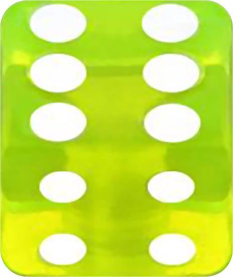 Image du produit Star Piercing Cube vert transparent (Acrylique)