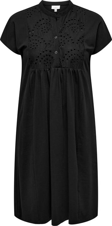 Only Normal geschnitten Mandarin Kragen Midikleid Kleid