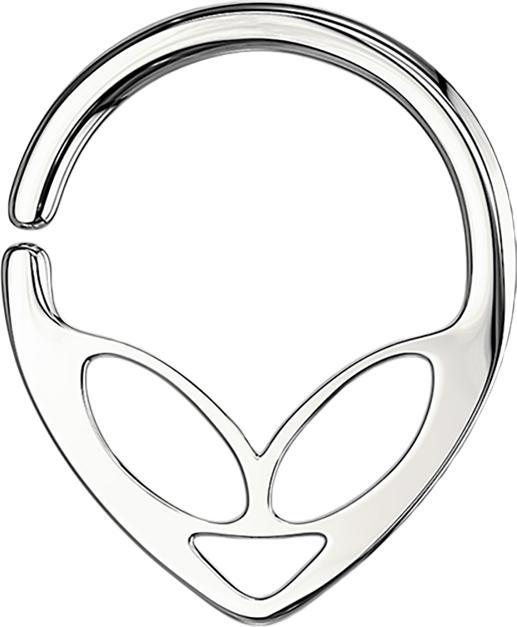 Produktbild Star Piercing Micro Piercing Ring silber Alien (Chirurgenstahl 316L, ohne Messing)