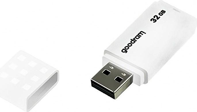 Immagine prodotto Goodram UME2 UME2-0320W0R11 Pendrive (32 GB, USB 2.0, bianco) (32 GB, USB-A, USB 2.0)