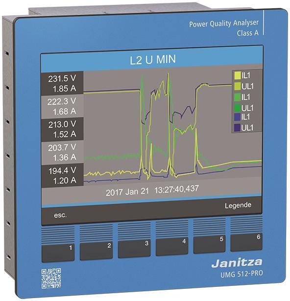 Produktbild Janitza JANI Spannungsqualitätsanalysator