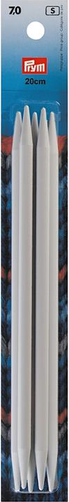 Prym Strumpfstricknadeln, grau 7.00 mm, 20 cm, Kunststoff