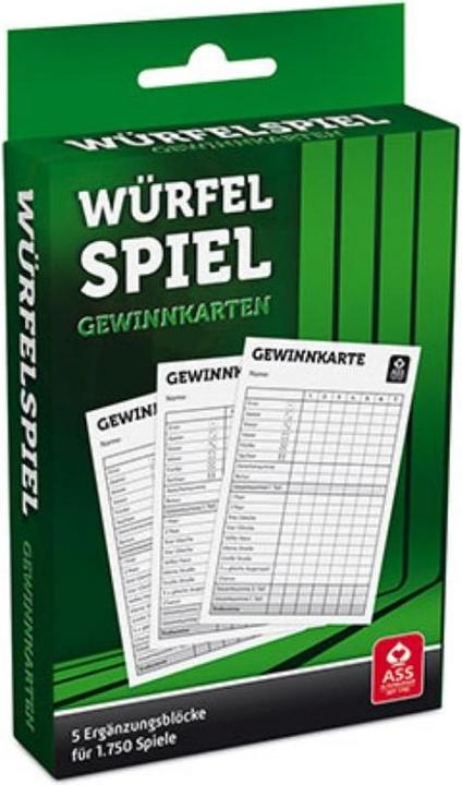 Produktbild ASS Altenburg Würfelspiel Gewinnkarten