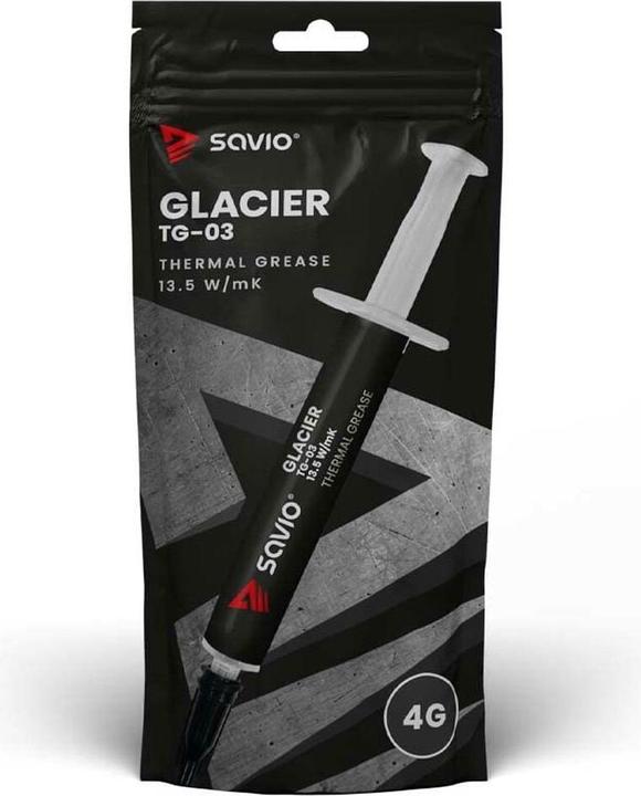 Produktbild Savio Heat conductive paste GLACIER TG-03 Heat conductive paste 13.5W (13.40 W/m K, 4 g)