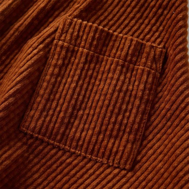 Immagine prodotto VidaXL Gonna per bambini con tasche in velluto a coste cognac 104,Materiale: 100 (104)