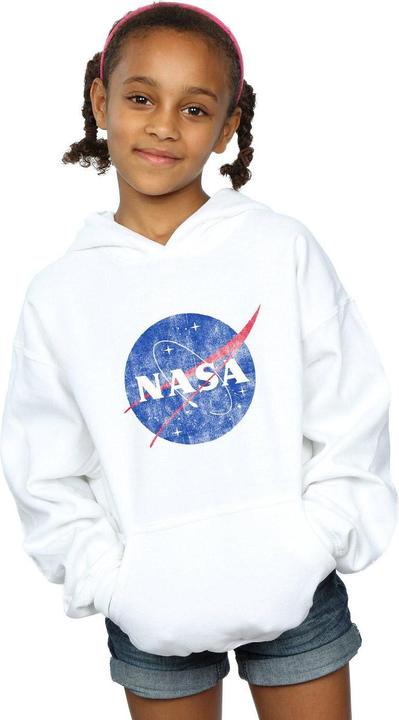 Immagine prodotto Nasa Classic Insignia Logo Distressed Felpa con Cappuccio Ragazze (140, 146)