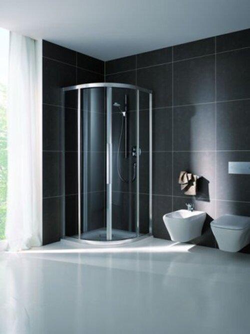 Produktbild Koralle Viertelkreisduschekabine mit 2 Schiebeelementen und 2 Festfeldern myDay VSF Radius 500 80/80 (57.40 cm, 208 cm, 37.40 cm)