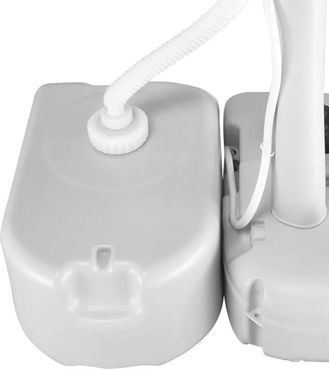 Actual product image VidaXL Portable water tank with adapter 24 L Grey