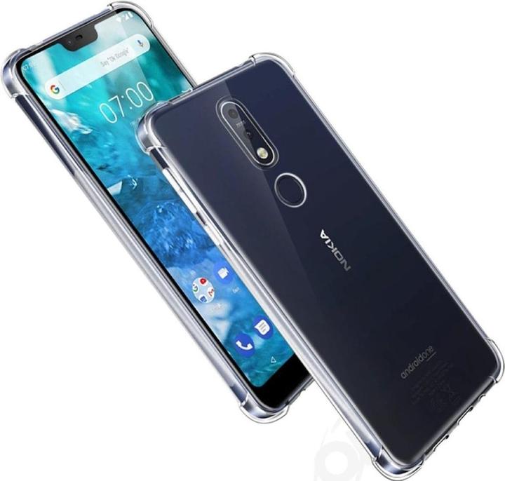 Actual product image König Design Nokia 3.1 Plus Clear Mobile Case Cover Bumper Transparent (Nokia 3.1 Plus)