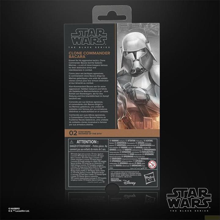Immagine prodotto Hasbro Star Wars Episodio III Serie Nera Comandante Clone Bacara