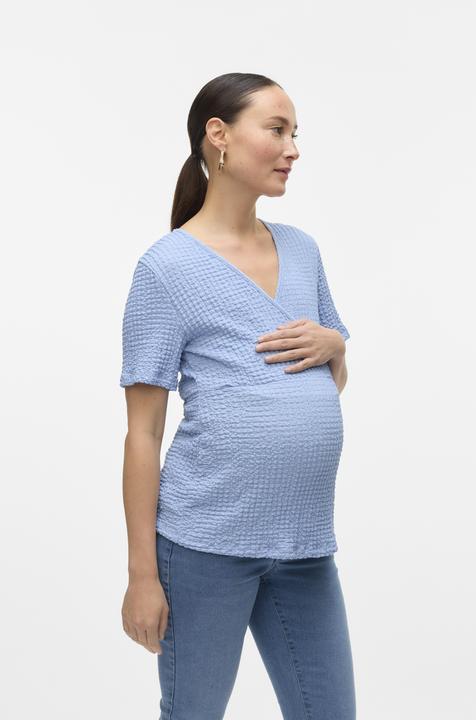 Image du produit Mamalicious Normal geschnitten V-Ausschnitt Top Bluse (L)