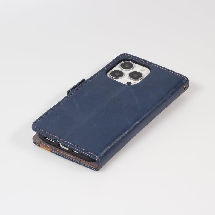 Actual product image PhoneLook Leather Case Flip Wallet with Accent Stripe & Card Holder (Apple iPhone 15)