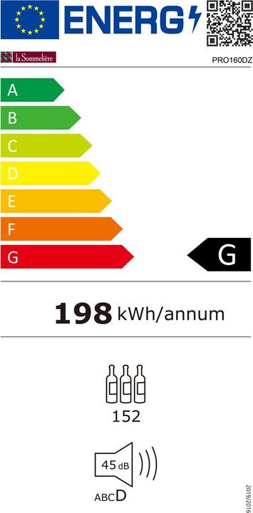Etichetta energetica La Sommelière PRO160DZ