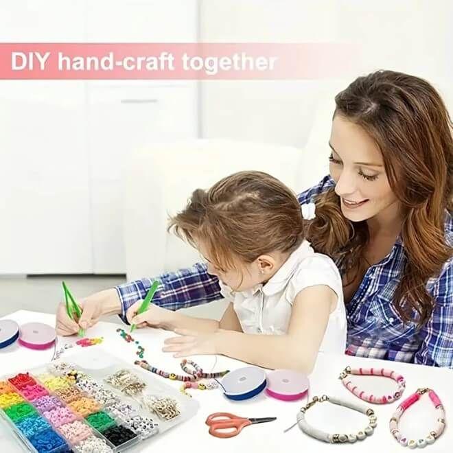 Produktbild MU Classic 3600 Stück Kinder Perlen Schmuck zum DIY Basteln