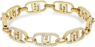 Liu Jo - Stylish gold-plated bracelet with crystals Fashion LJ2625