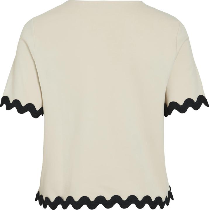 Image du produit Vila VICALISA Rundhals Oberteil mit kurzen Ärmeln (XL)