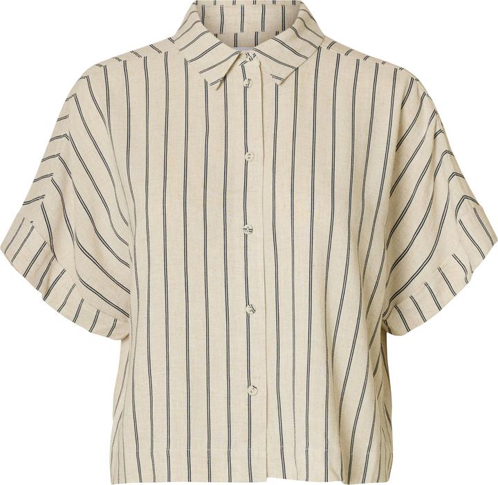 Immagine prodotto Selected Femme Slfviva Ss Striped Cropped Shirt Noos (40)