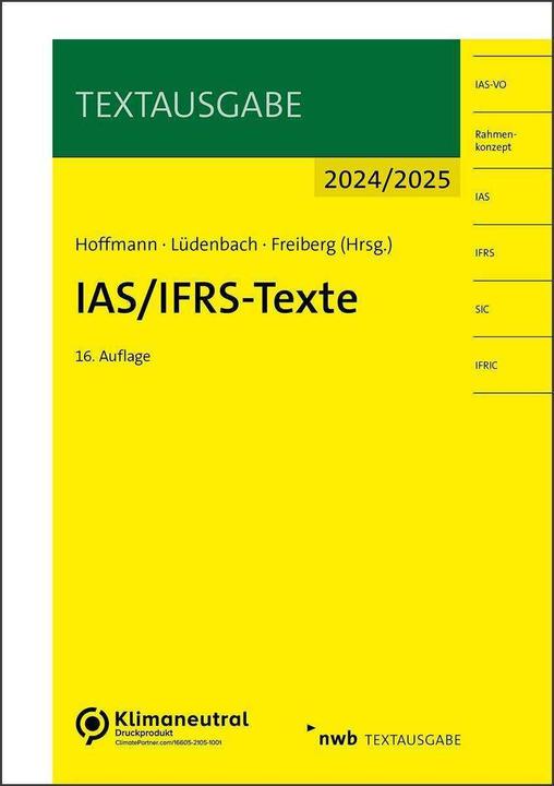 IAS/IFRS-Texte 2023/2024 (Tedesco, Norbert Lüdenbach, Jens Freiberg, 2024)