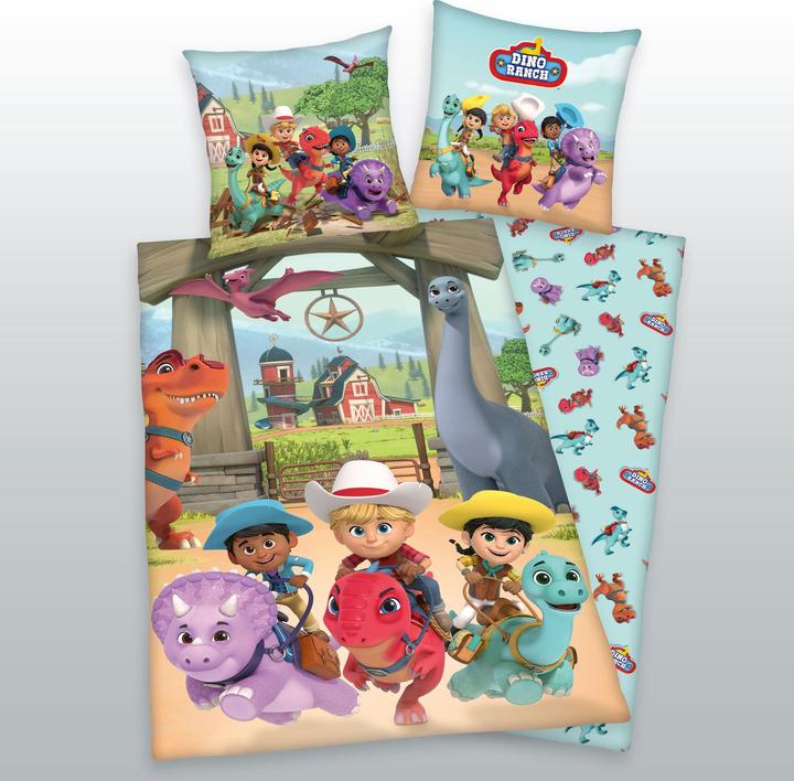 Actual product image Universal Textiles Dino Ranch bed linen 70x90+140x200 cm