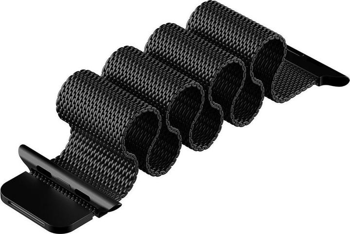 Immagine prodotto PhoneLook Bracciale milanais en acier noir 42mm / 44mm / 45mm (42 mm, 44 mm, 45 mm, Alluminio)