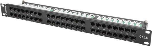 Produktbild Lanberg Patch Panel 48 port 1U, cat. 6, black