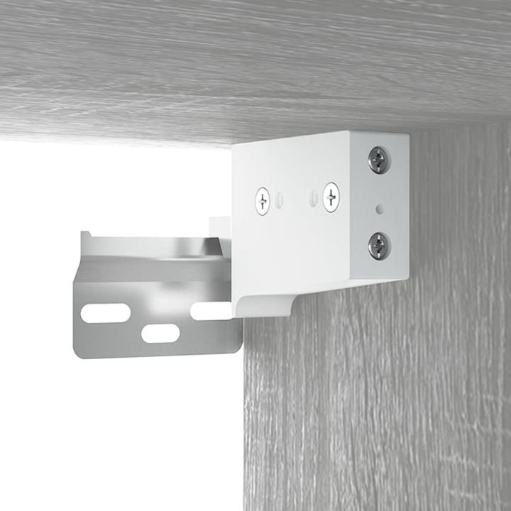 Actual product image VidaXL 4-tlg. TV-Schrank-Set Grau Sonoma Holzwerkstoff,Farbe: Grau (30 x 30 x 110 cm)