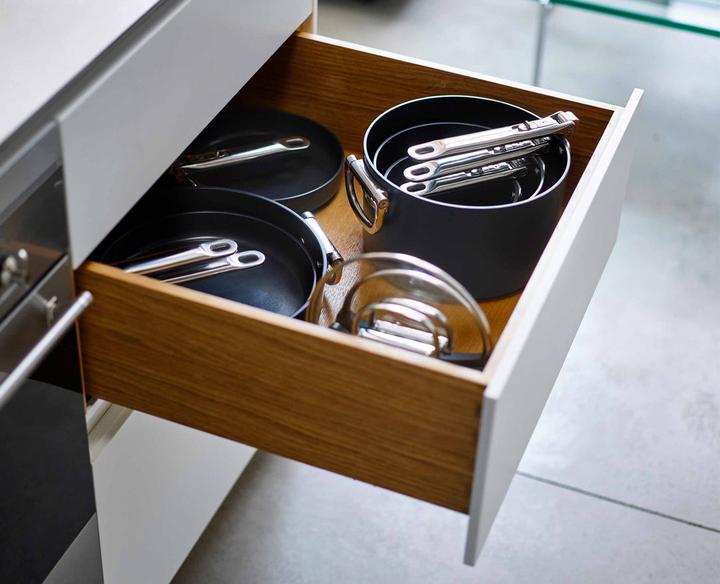 Image du produit Joseph Joseph Space Casserole à manche rétractable avec couvercle D19cm (19 cm, Casserole à manche, Aluminium)