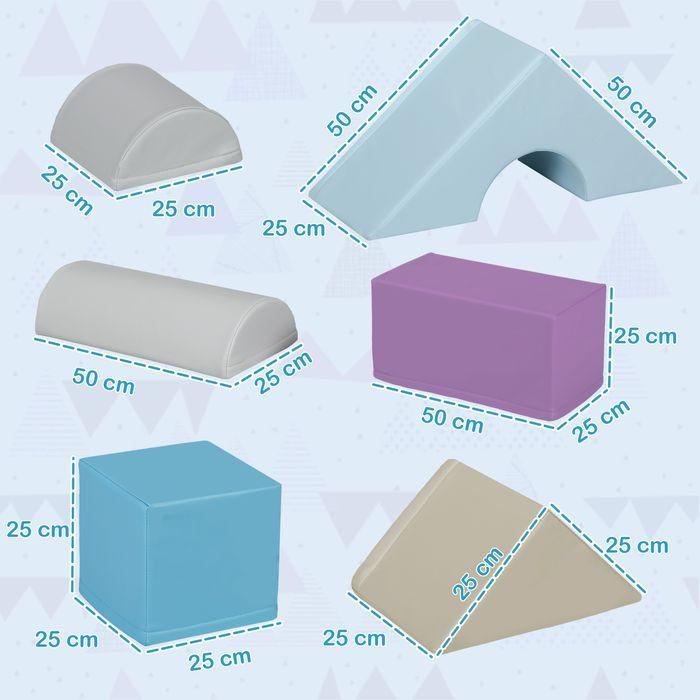 Produktbild Swisshandel24 11-tlg. Softbausteine, Schaumstoffbausteine, Bausteinset zum Toben, Klettern