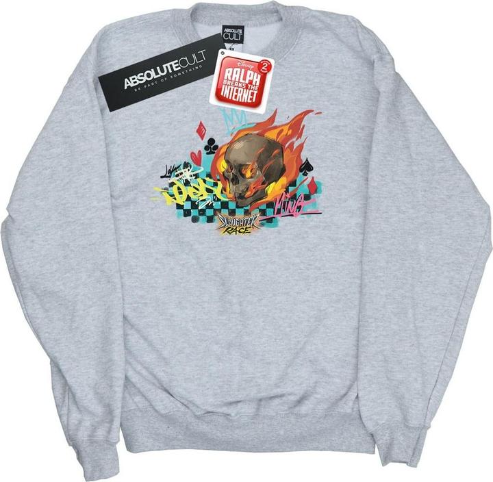 Disney Wreck It Ralph Race Skull Sweatshirt (M)