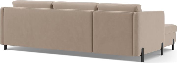 Image du produit Micadoni Canapé D'Angle Velours Droit Convertible, "Gloria", 4 Places, 260x170x80Fabriqué en Europe (Canapé d'angle)