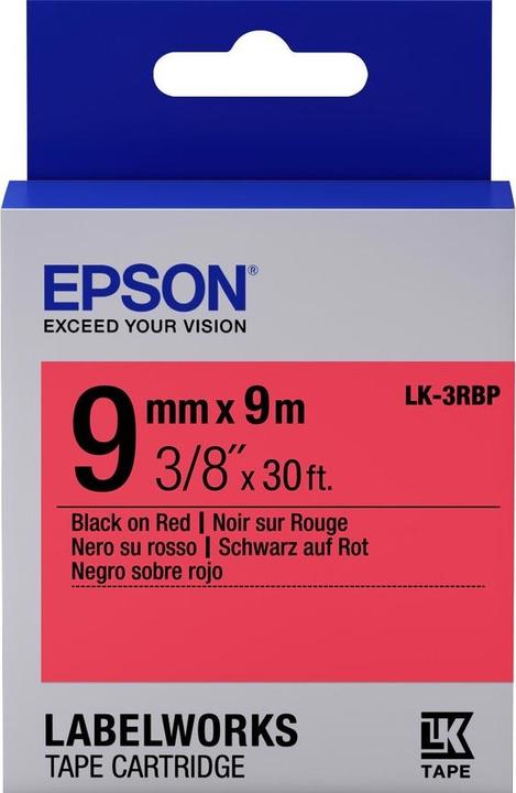 Epson Etikettenkassette Lk-33rbp (0.90 cm, Rot)