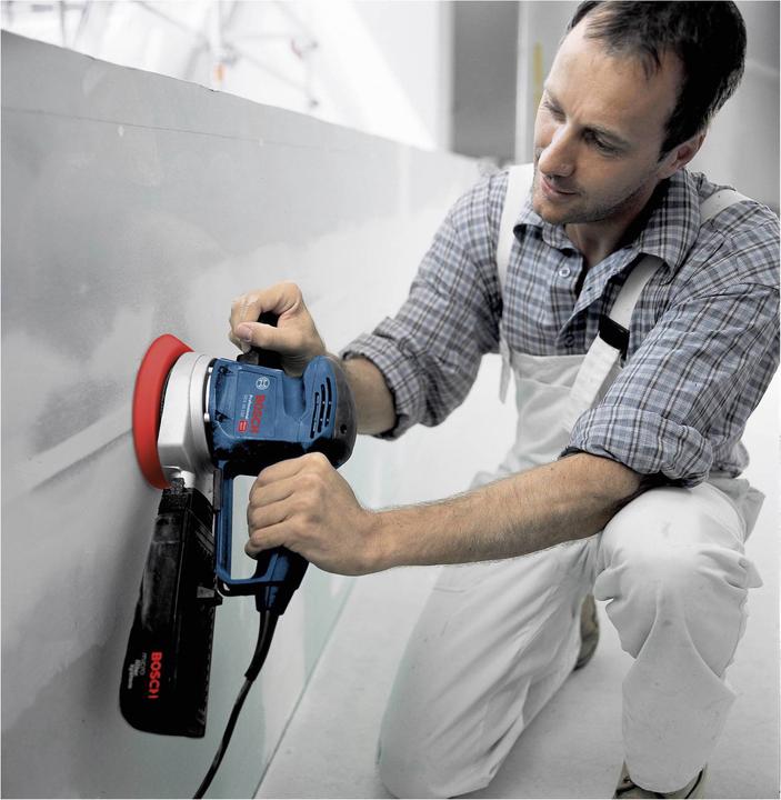 Produktbild Bosch Professional Exzenterschleifer GEX 34-150, Schleifteller, 1 x Pap.staub-btl., 1 x Absaugad. (Exzenterschleifer, 340 W)