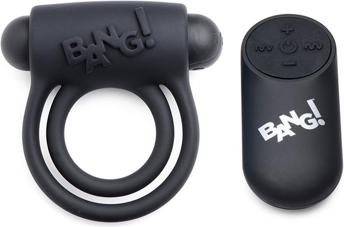 Actual product image XR Brands Silicone Cock Ring & Bullet with Remote Control (7.70 cm)