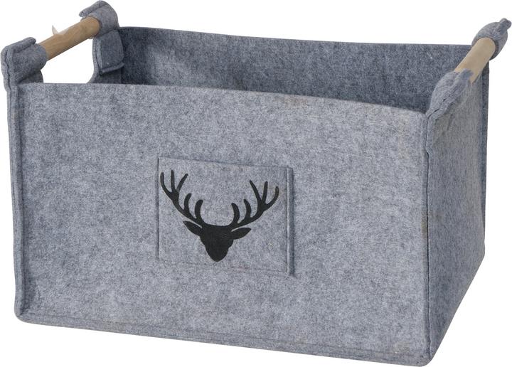 Produktbild Boltze Home Aufbewahrungskorb Karly 3er Set, Grau (3 x, 50 x 35 x 31.5 cm)