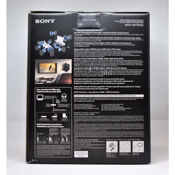 Produktbild Sony MDR-HW700DS Wireless Surround Kopfhörer (12 h, Kabellos)