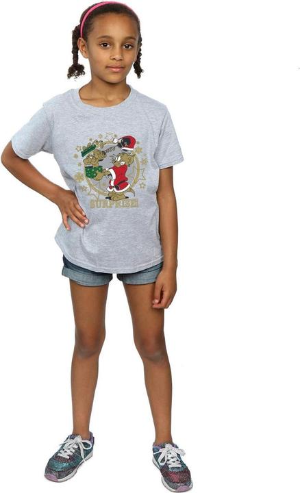 Immagine prodotto Tom & Jerry Christmas Surprise Maglietta Ragazze (116)